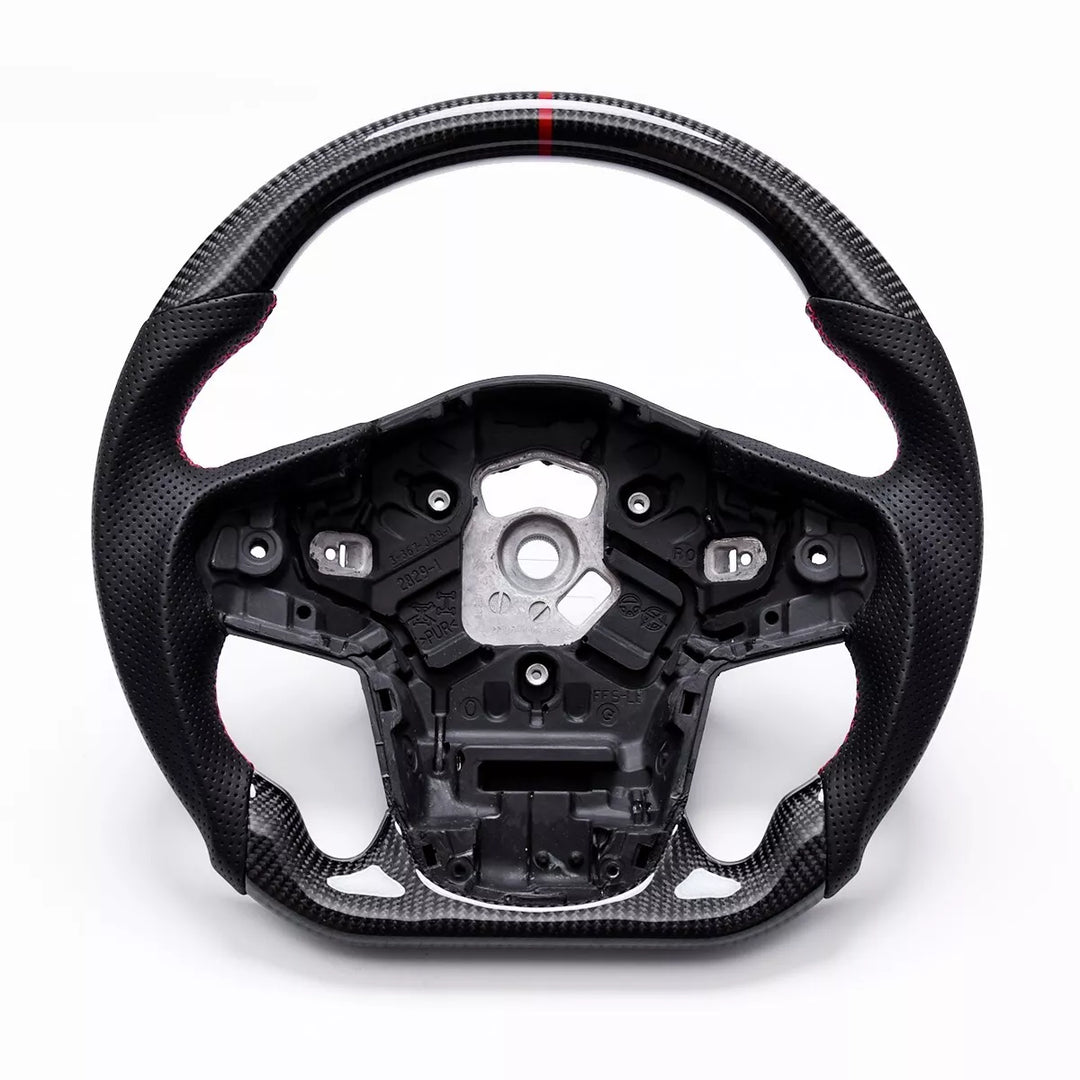 Carbon FIber Steering Wheel W/ Red Stripe - Toyota 2019-2024 Supra