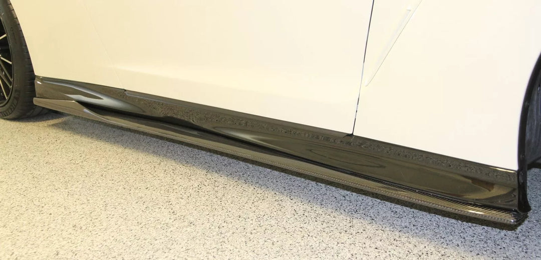 Carbon Fiber Side Skirt Extension - Nissan GTR R35 2017