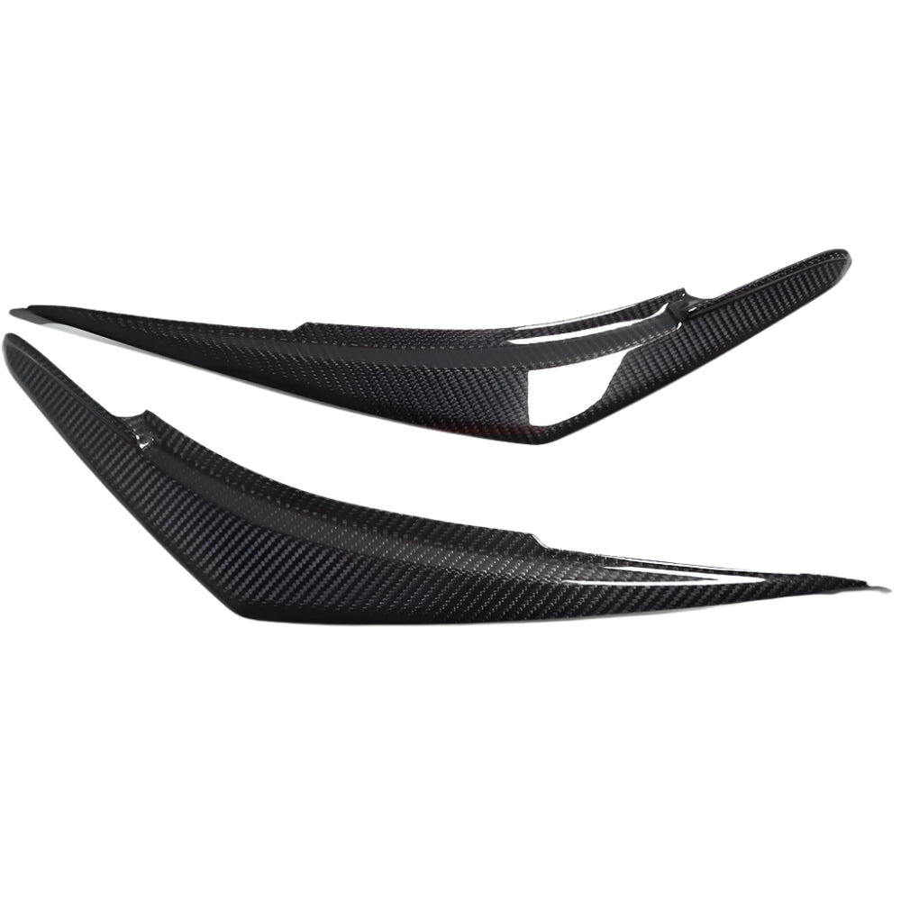 Carbon Front Headlight Eyebrow Cover Kit - Subaru WRX STI VB 2022-24