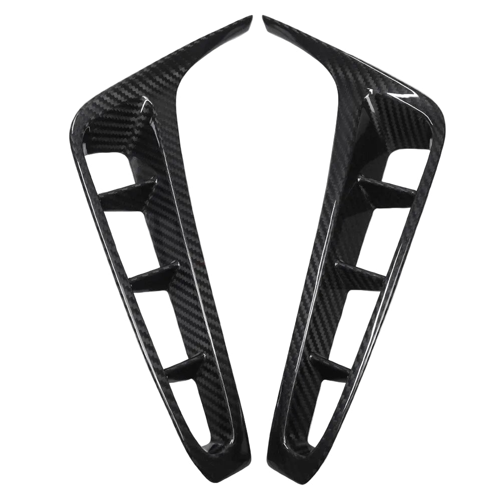 Carbon Fiber Rear Diffuser Side Vents Trim - Corvette C8 Z06 Coupe HTC 2023+
