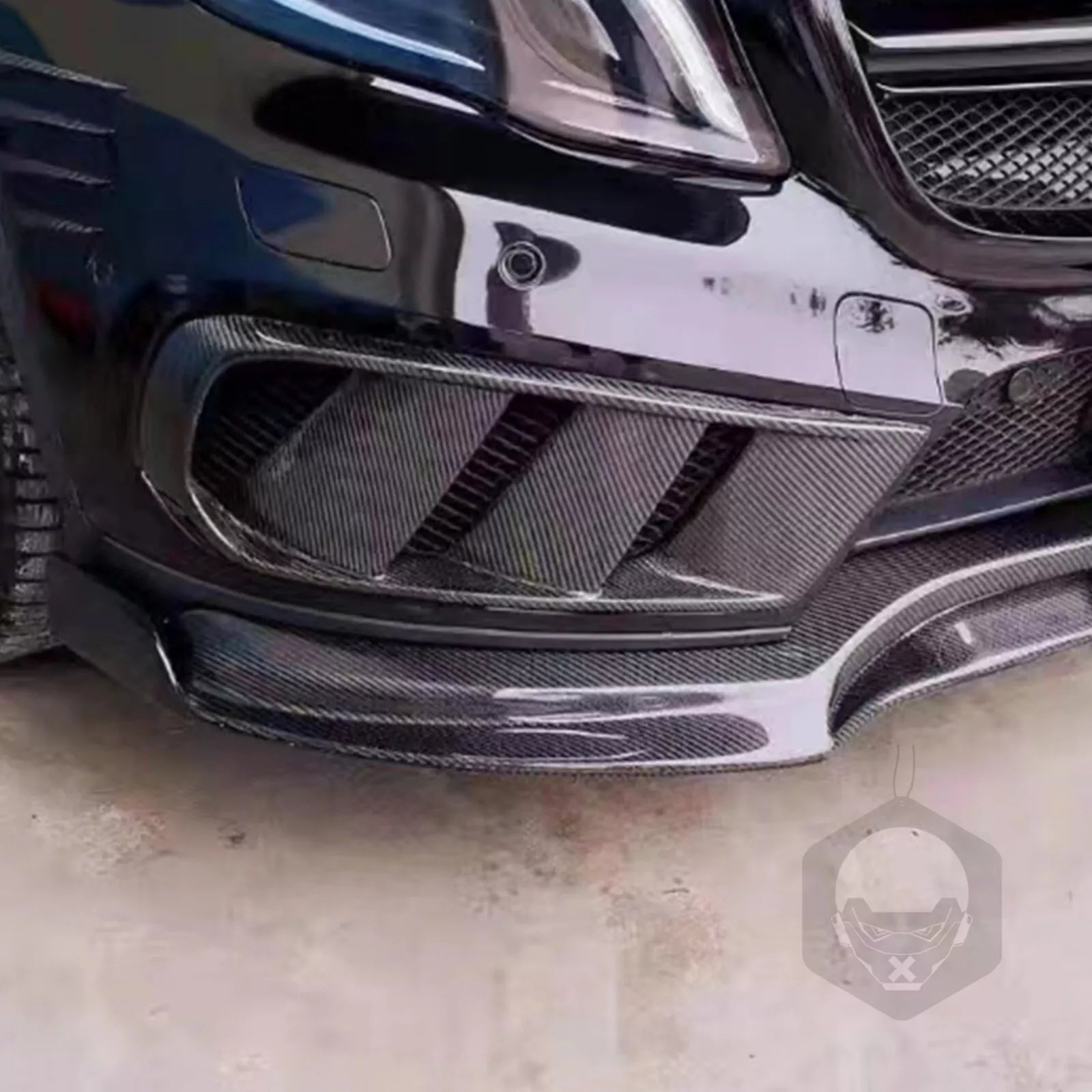 Carbon Fiber Front Bumper Fog Light Cover - Mercedes Benz GLA GLA45 AMG X156 14-19