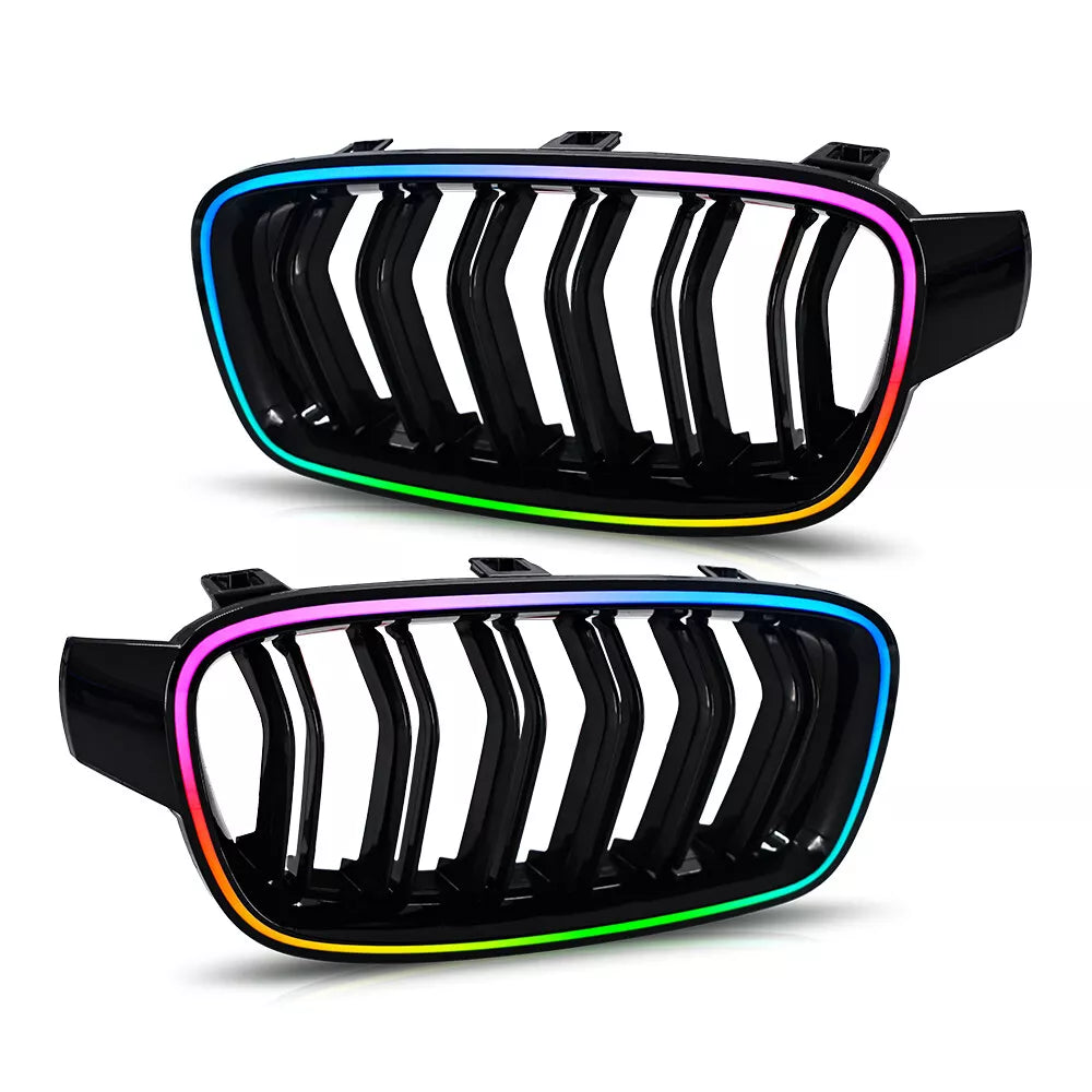 LED Light Front Kidney Grille - BMW F30 3 Series 2013-2018