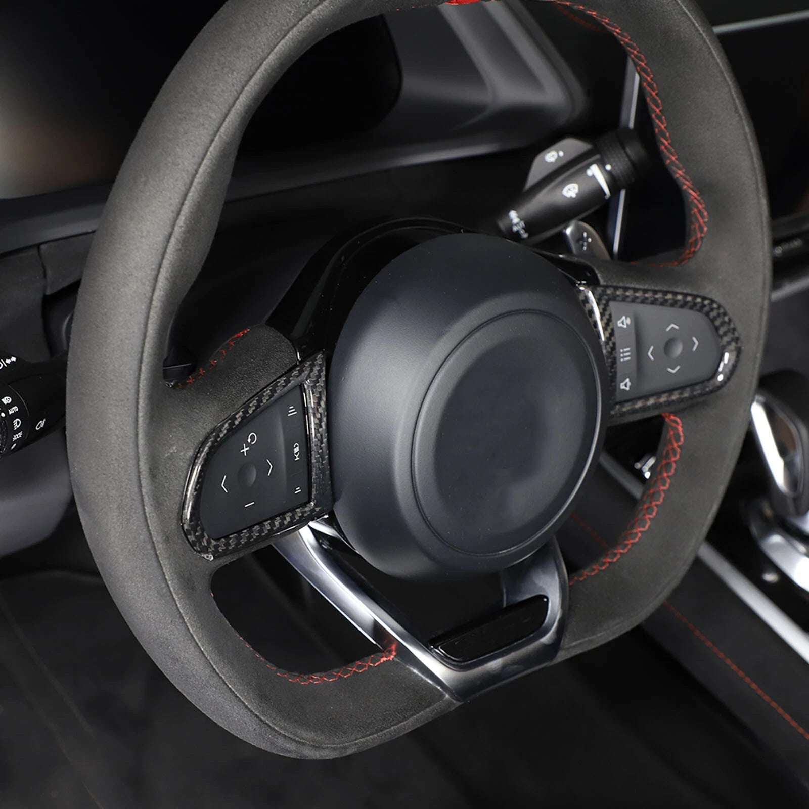 Carbon Fiber Steering Wheel Button Frame Trim Cover - Lotus EMIRA 21-23