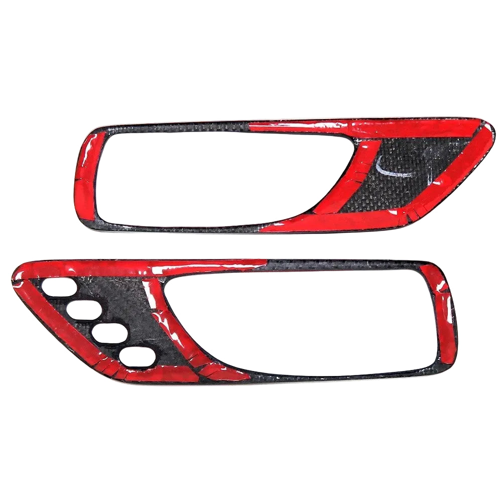 Carbon Interior Door Handle Cover W/Button - Lexus RC F RCF Track 2021-25