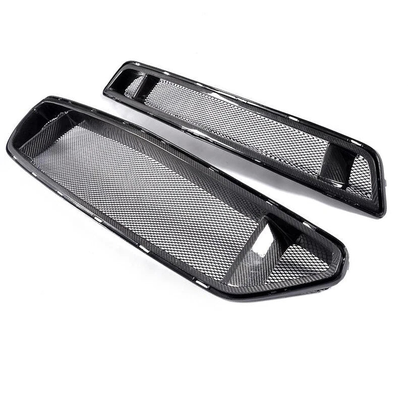 Carbon Fiber Front Grilles Trim - Ford Mustang 2015-17
