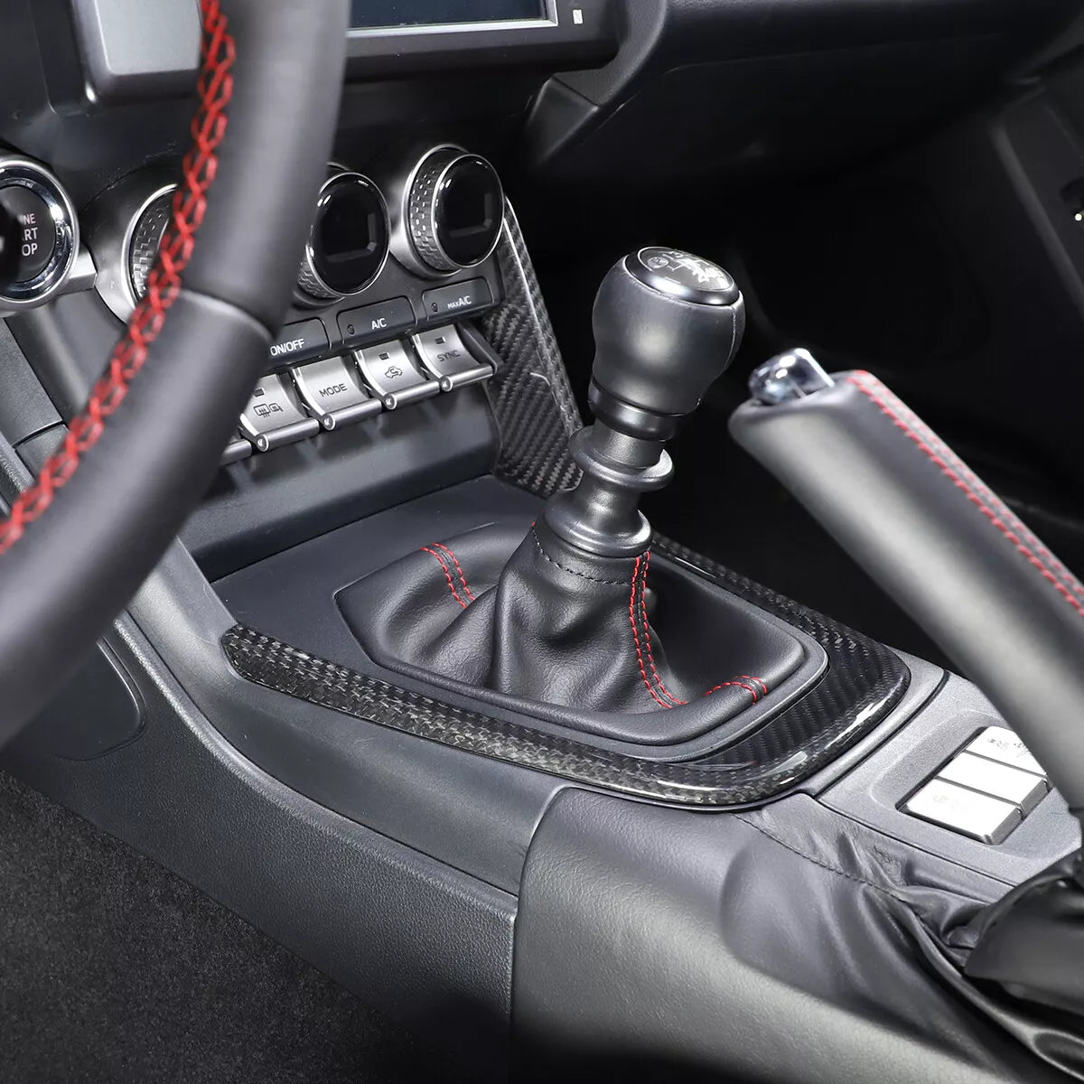 Carbon fiber Center Console Gear Shifter Trim Frame - Subaru BRZ (ZD8) / Toyota GR86 (ZN8)