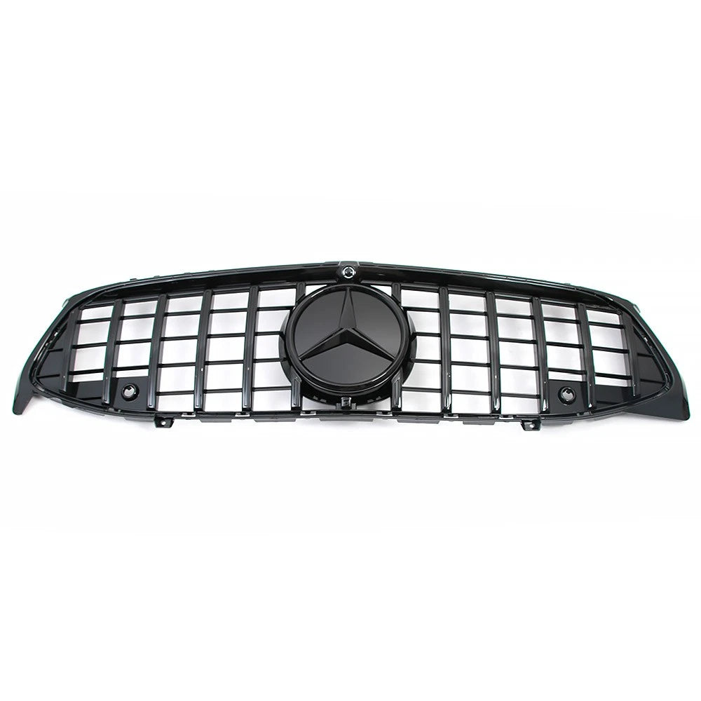 Gloss Black GT Front Grille w/ Emblem - Mercedes Benz W118 CLA250 CLA45 2020-23
