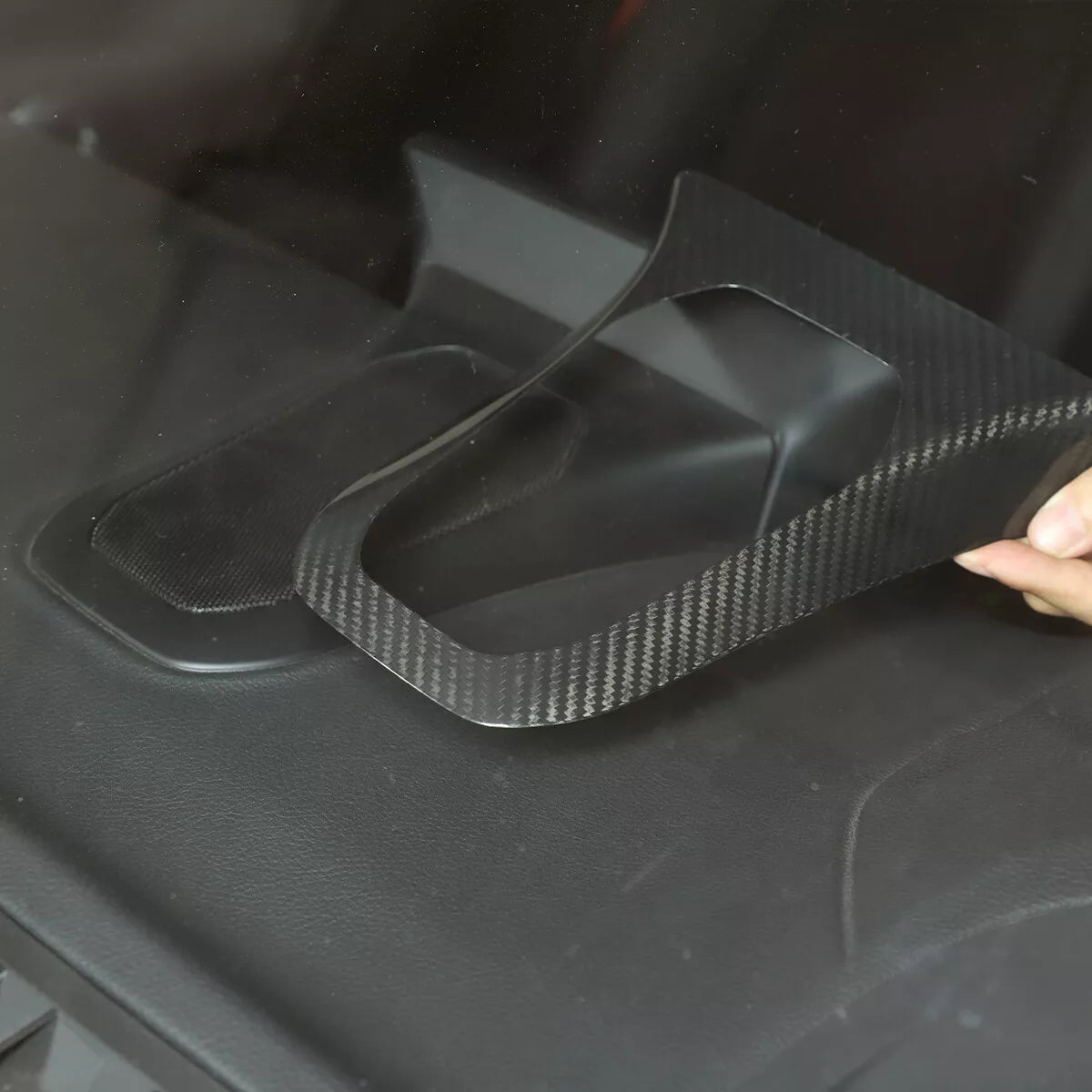 Carbon Fiber Interior DashBoard Speaker Frame Cover Trim - Toyota Supra A90 2019-2024