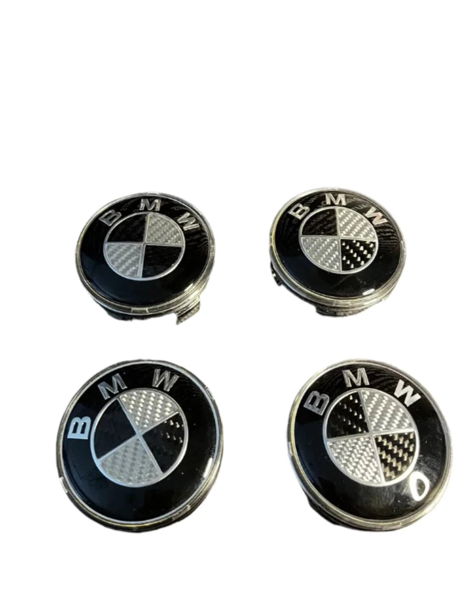 thumbnail image 2 of 92motorsports BMW Floating Wheel Center Cap Set – Black/White, 68mm & 56mm For E/F/G Series 2 of 6