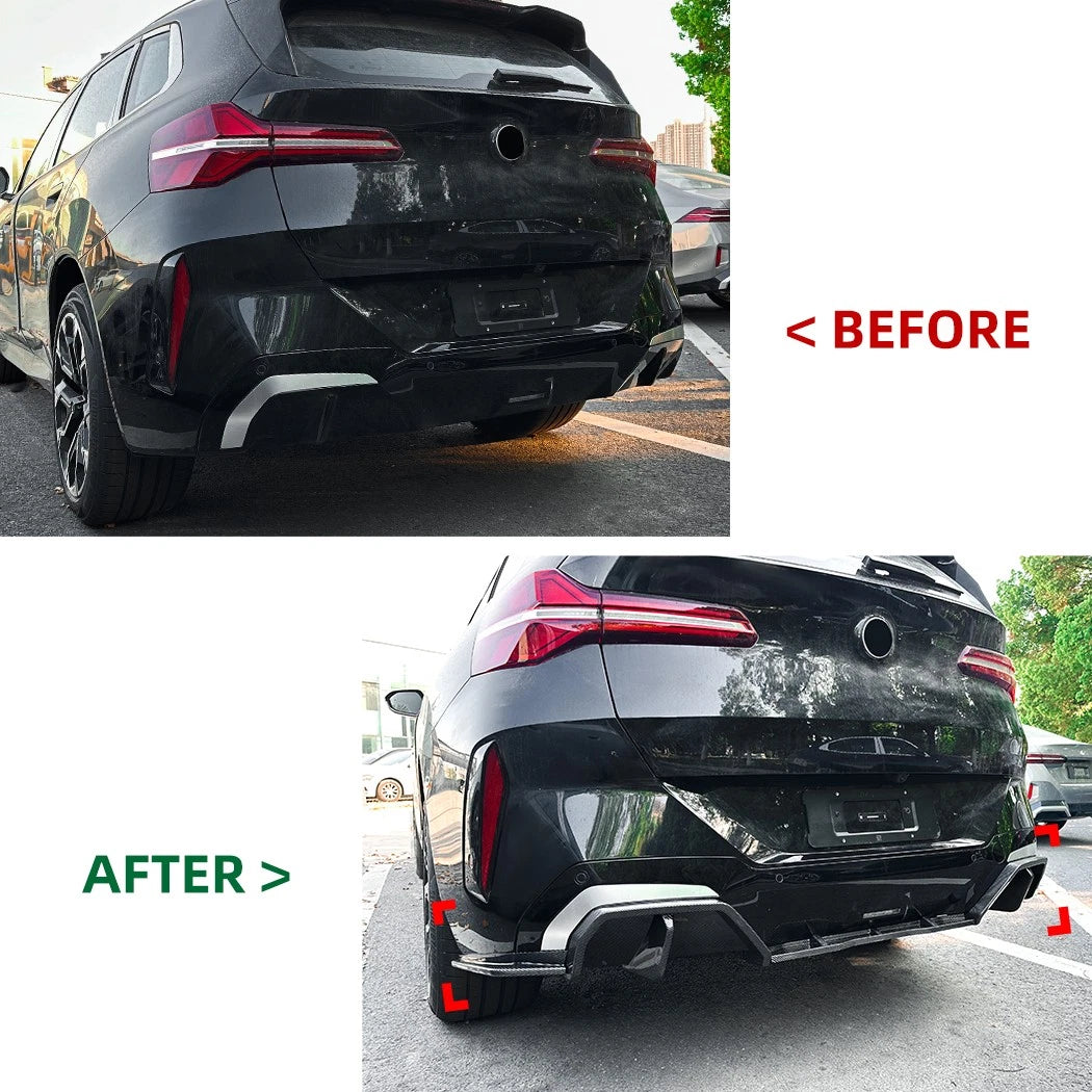 Gloss Black GT Style Rear Diffuser - 25-27 BMW X3 G45 M Sport