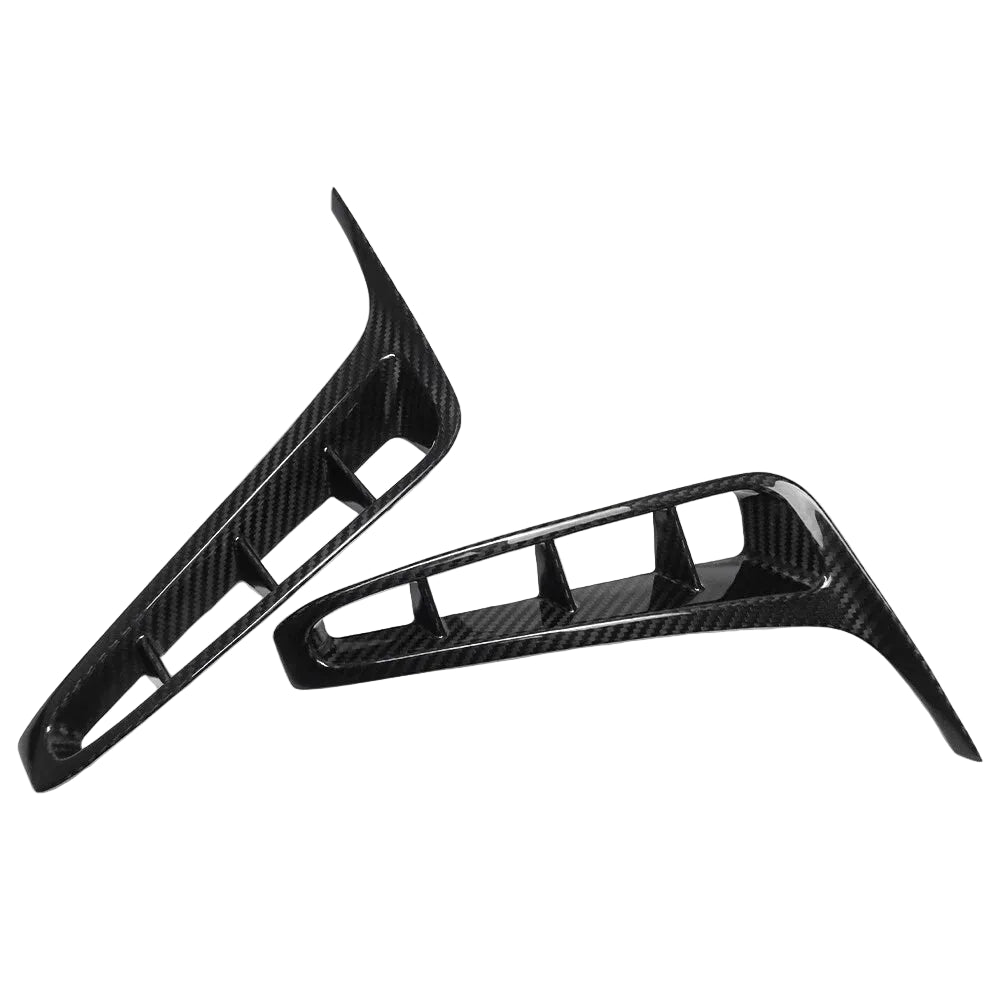 Carbon Fiber Rear Diffuser Side Vents Trim - Corvette C8 Z06 Coupe HTC 2023+