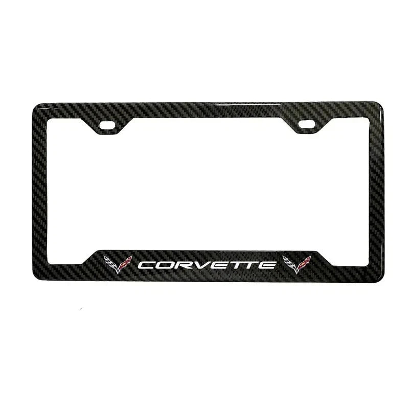 Corvette Carbon Fiber License Plate Frame