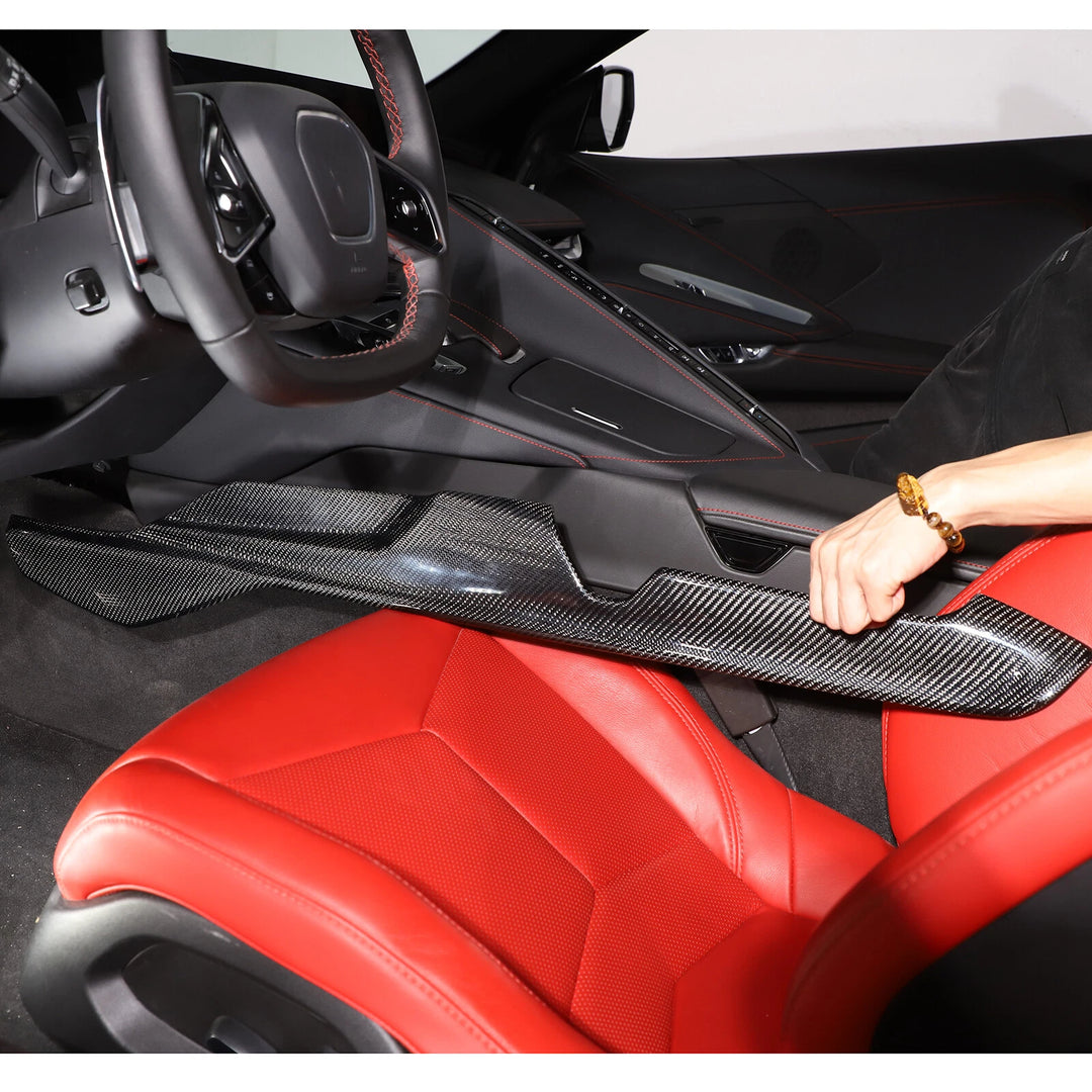 Carbon Center Console Side Panel Cover Trim - Corvette C8 Z06 2020-2026