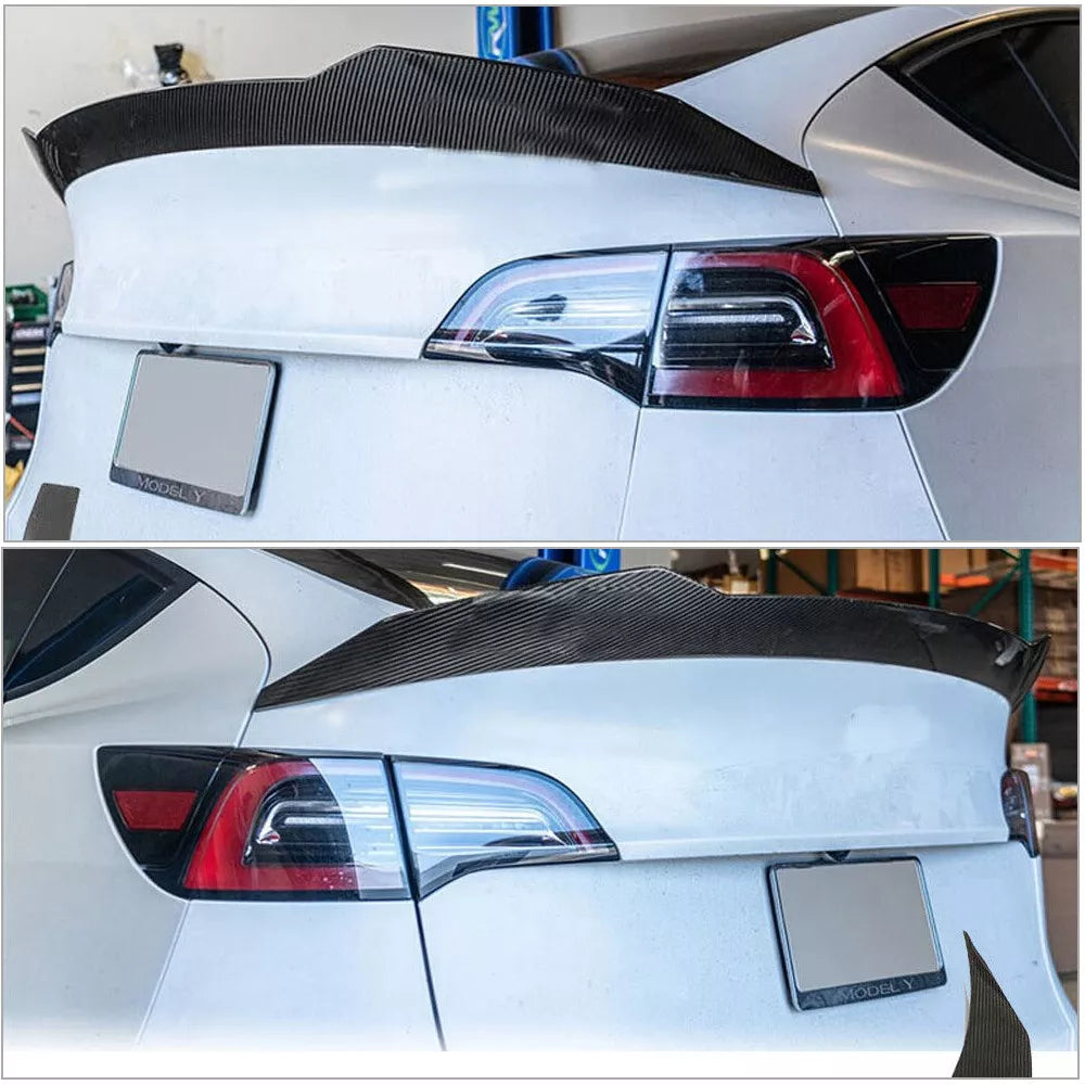 High Kick Carbon Fiber Spoiler -  Tesla Model Y 2019-2024