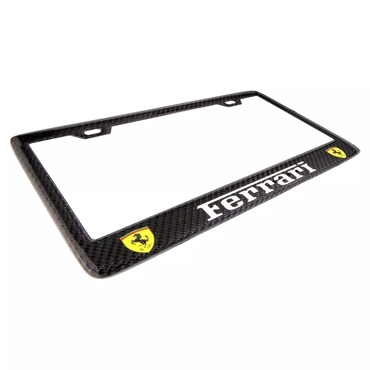 Carbon Fiber License Plate Frame - FERRARI