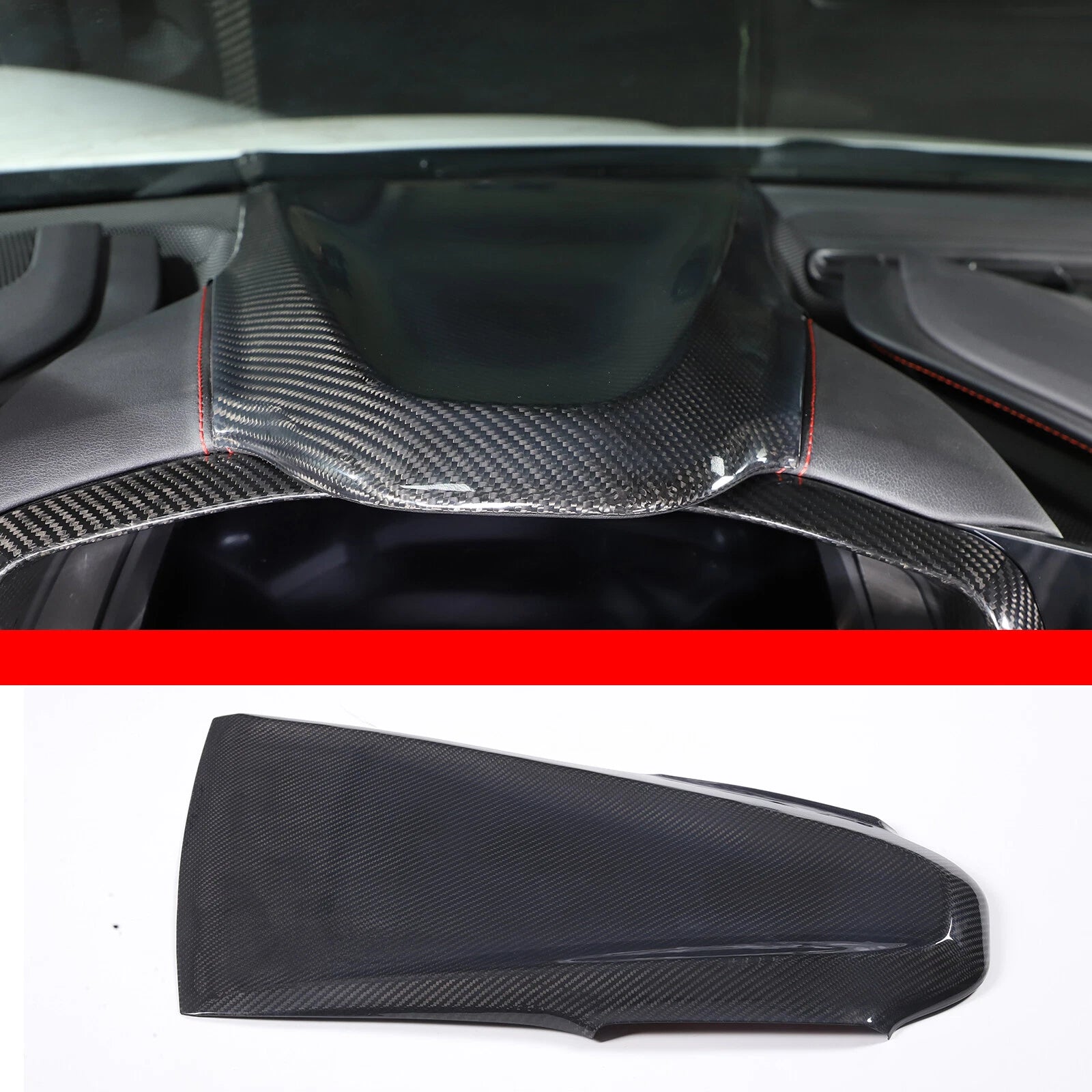 Carbon Fiber  Dashboard Instrument Upper Panel Cover  - Corvette C8 Z51 20-24