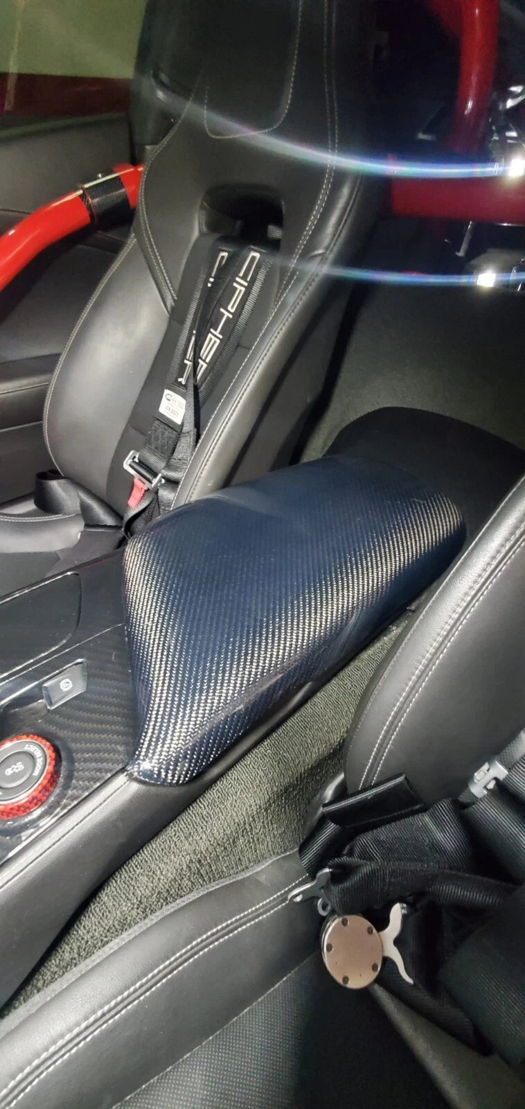 Carbon Fiber Armrest Cover - Corvette C7 14-19