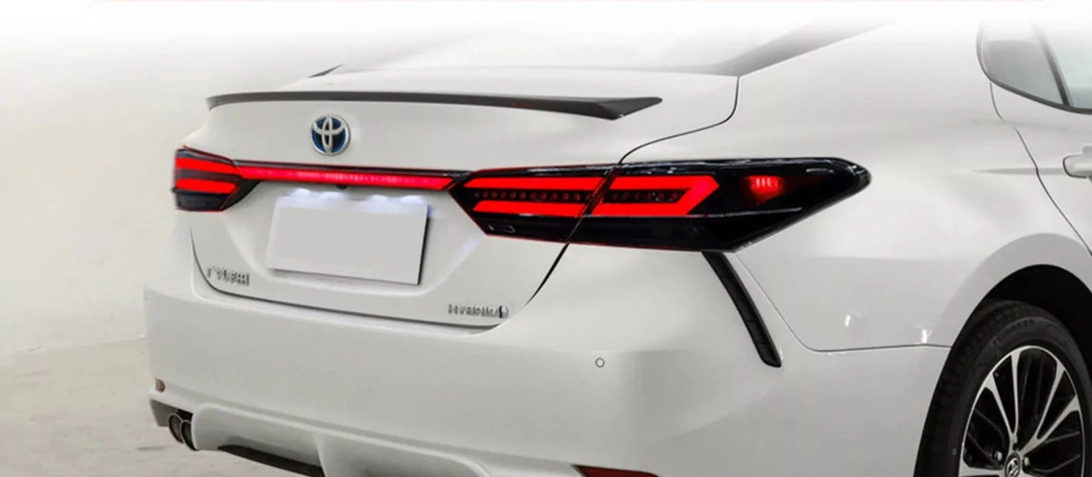 Smoked  Clear LED Tail Lights w/ Trunk Lid Light - 2018-2024 Toyota Camry