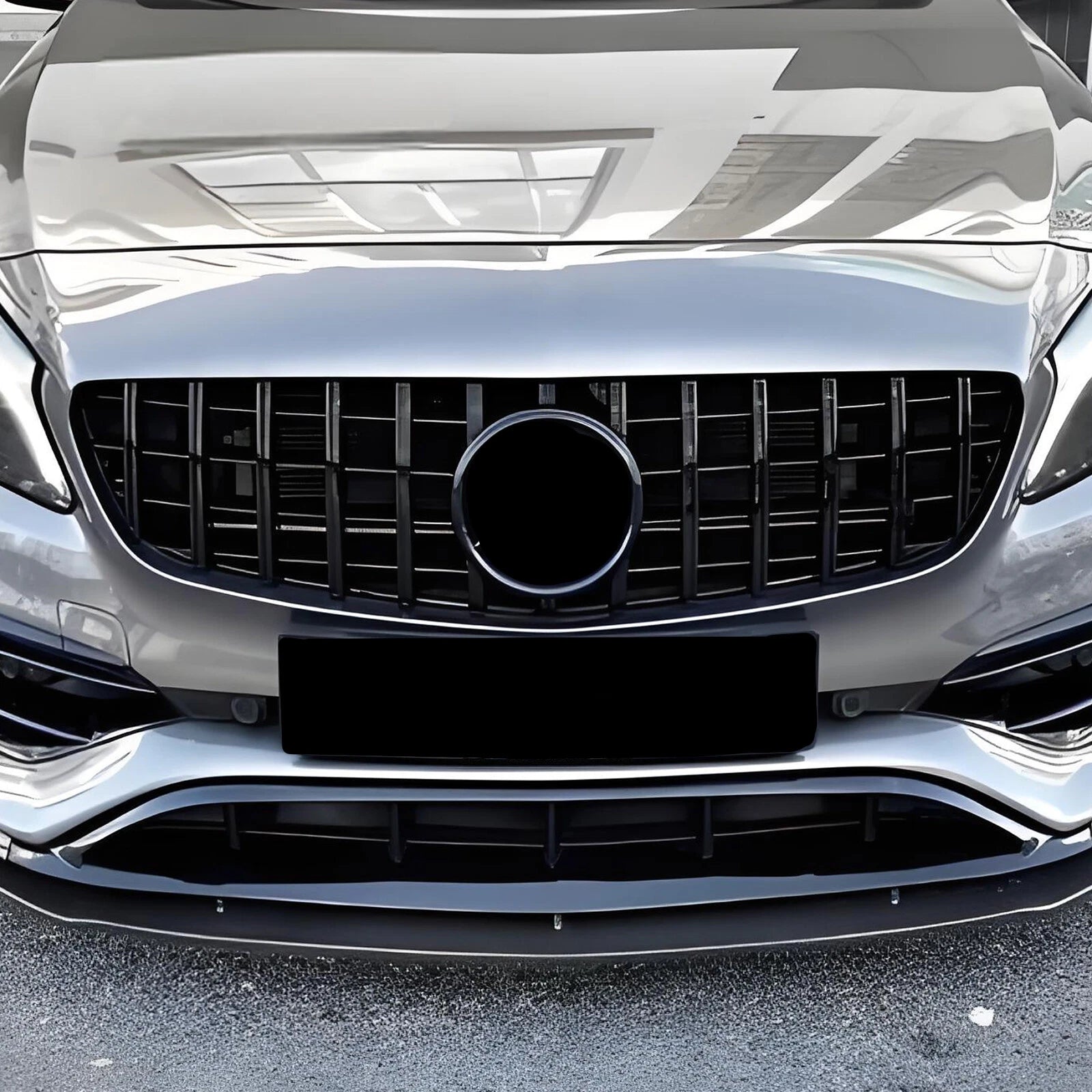 Gloss Black GT Front Grille - Mercedes Benz W117 2013-2019 CLA180 CLA200 CLA250 CLA45AMG