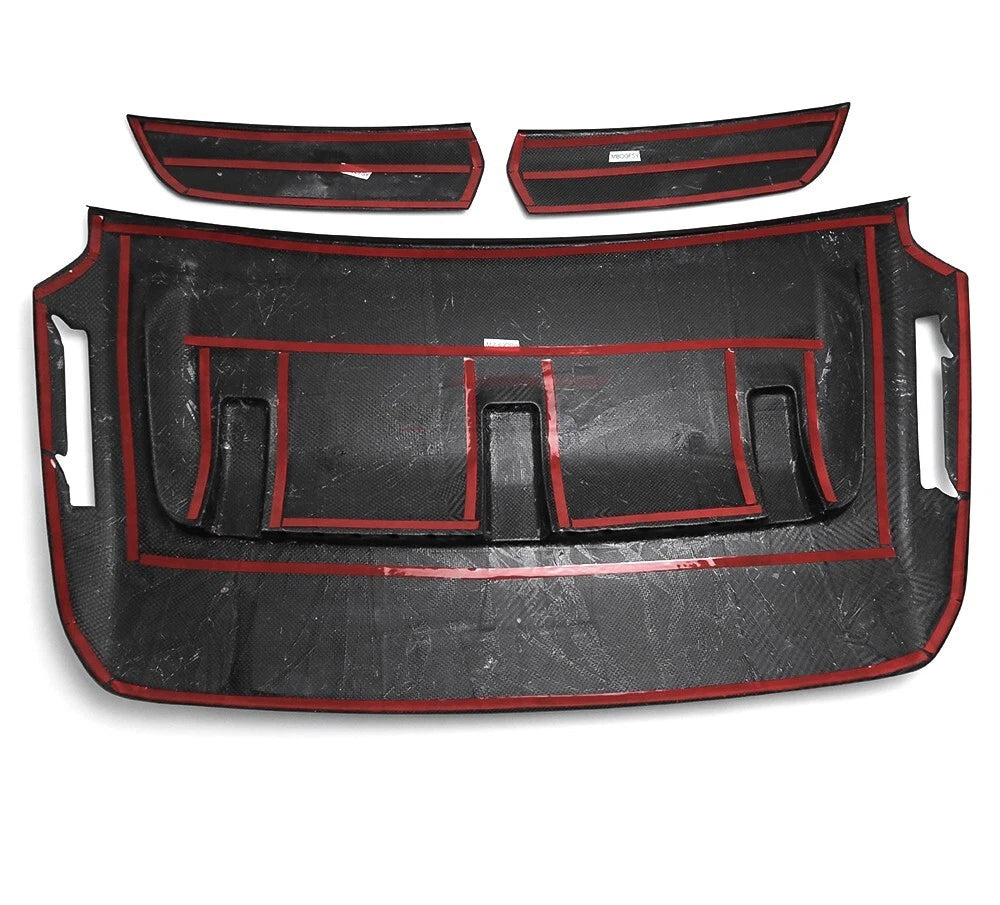 Dry Carbon Front Hood Vent Scoop Panel Trim For Ford F150 F-150 Raptor 2021-2024