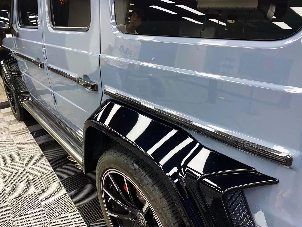 Carbon Fiber Body AMG Side Molding Trims - Mercedes W464 G63 G550 2018+