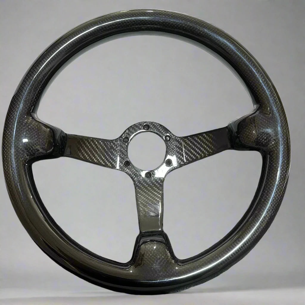 Full Carbon Fiber Deep Dish Racing Steering Wheel