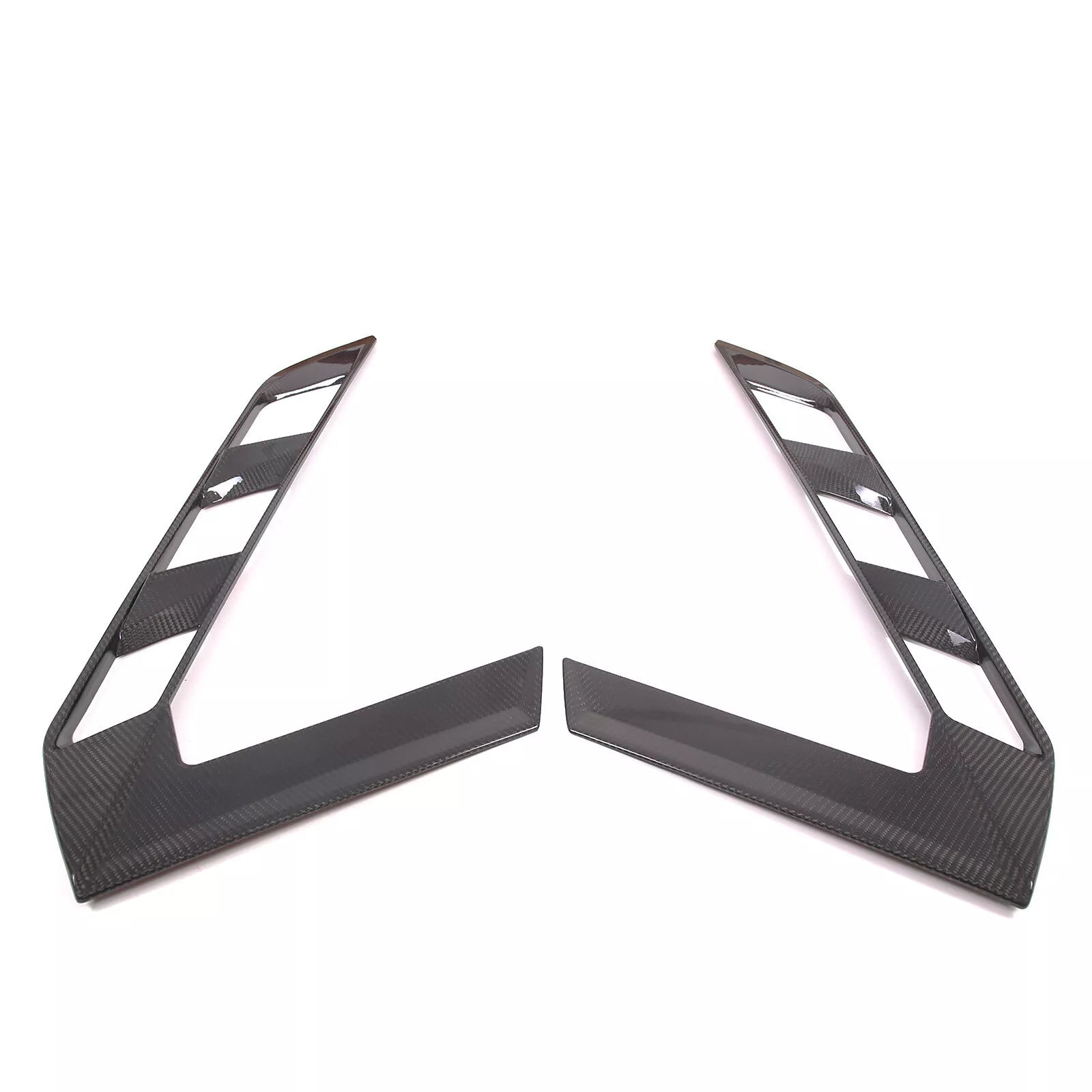 Carbon Fiber Rear Window Trim Cover Set - 2020-25 C8 Corvette Coupe