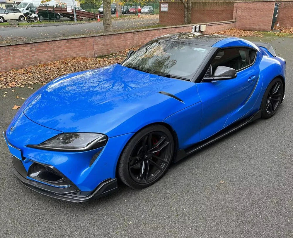 Carbon Fiber Front Splitter Lip ( 3pc ) - Toyota Supra GR A90 MK5