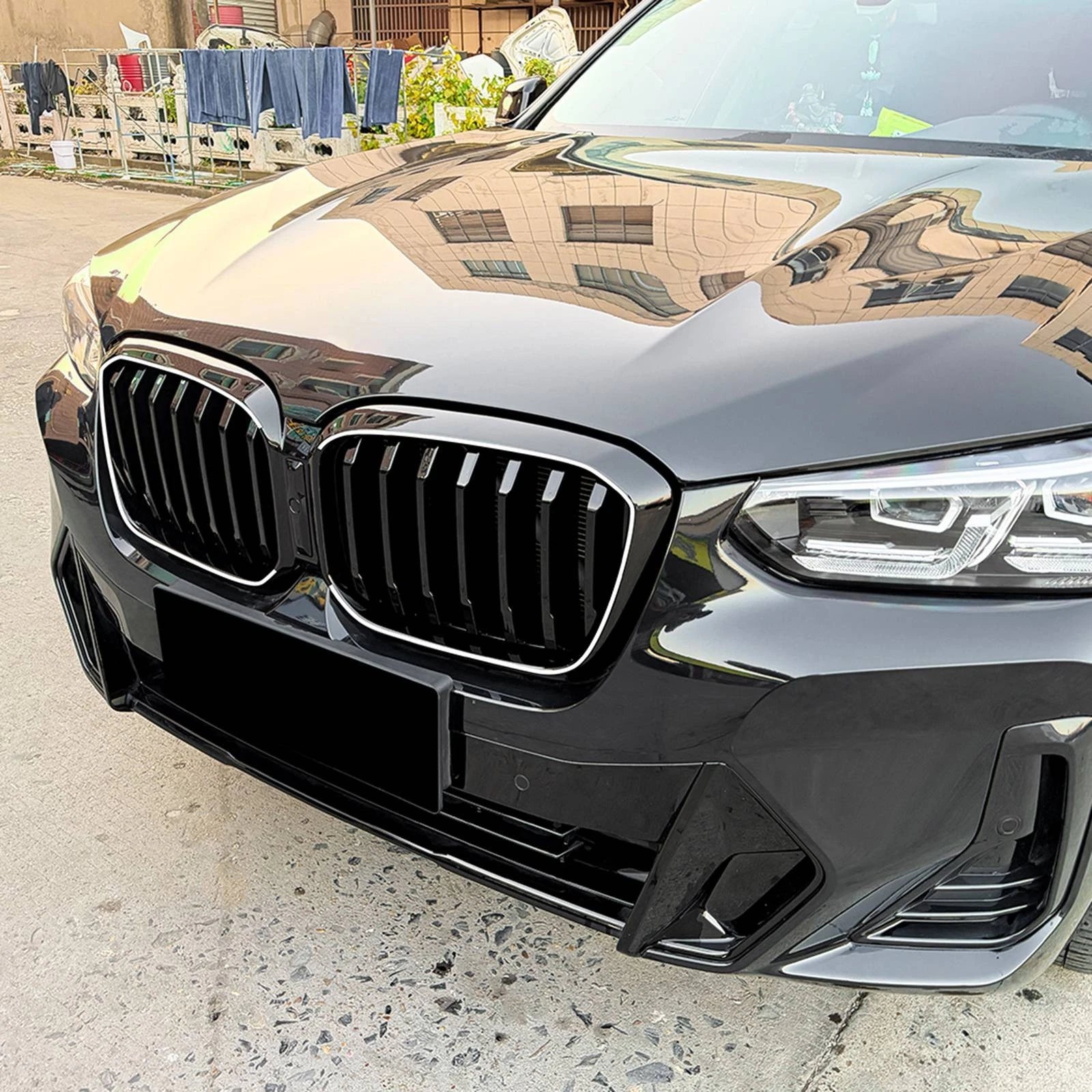 Gloss Black Front Grille w/LED - BMW X3 G01 X4 G02 2022-24