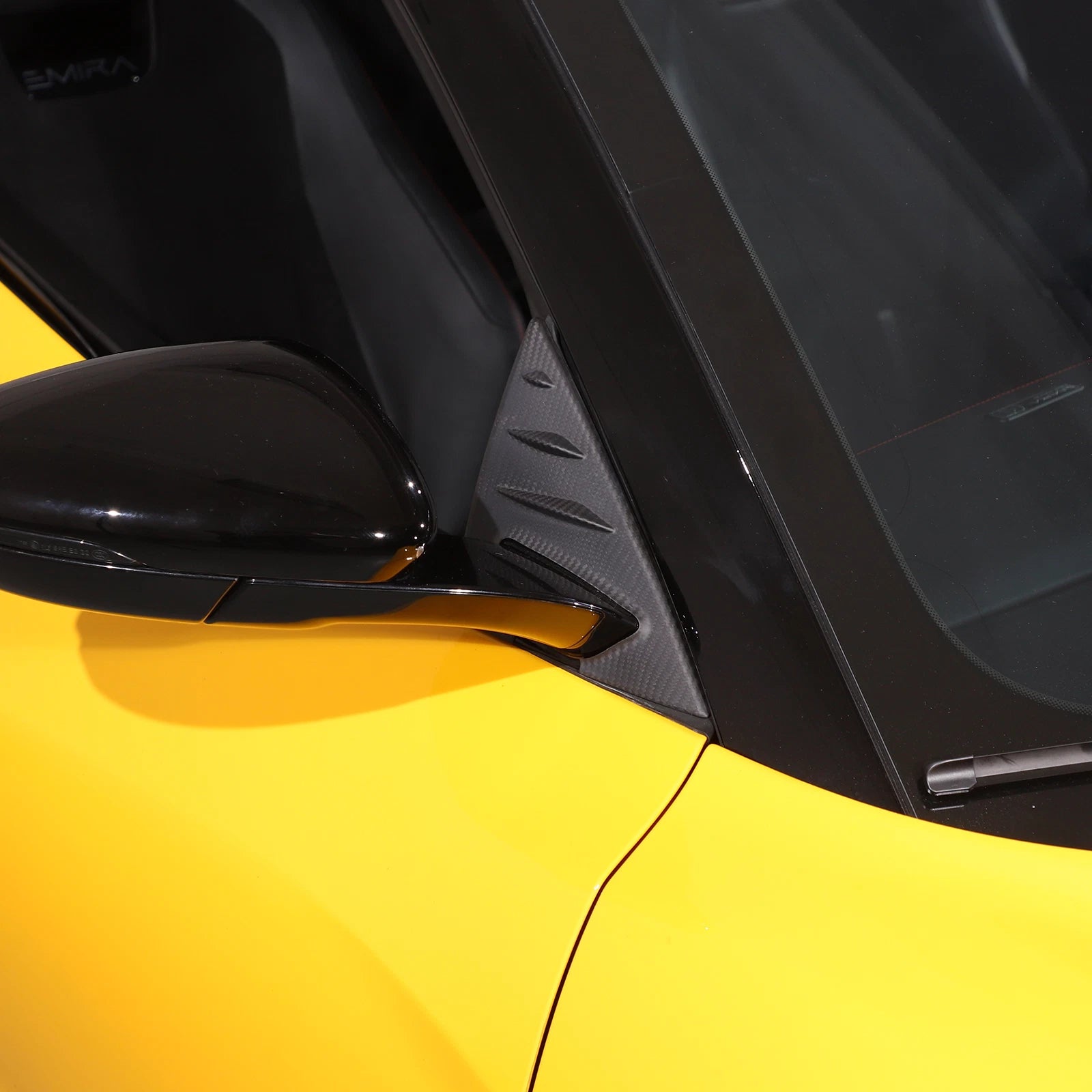 Carbon Fiber A Pillar Side View Base Trim Cover - Lotus EMIRA 2023-2025