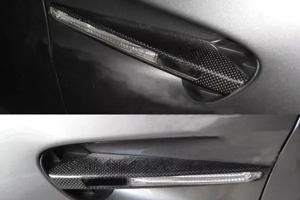 Carbon Fiber Fender Sidemarker Trim Cover - BMW E92 E90 E93 M3