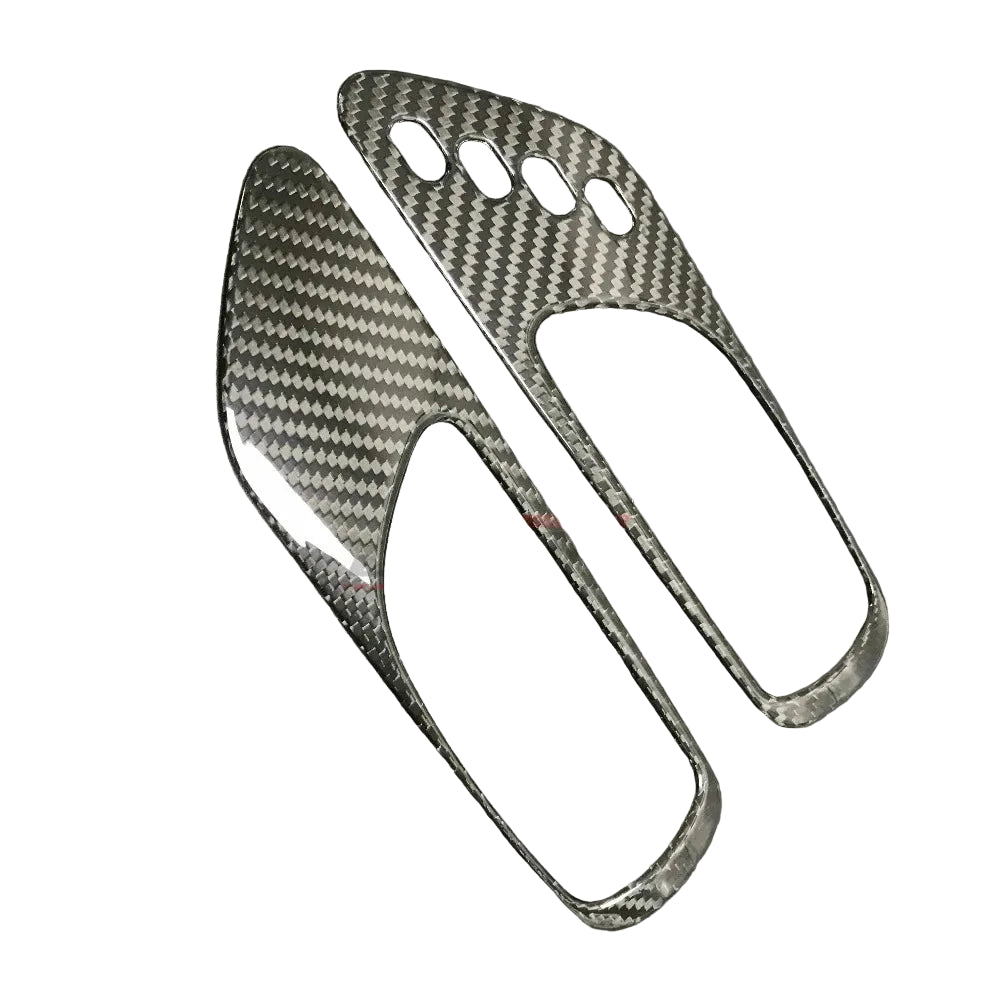 Carbon Interior Door Handle Cover W/Button - Lexus RC F RCF Track 2021-25