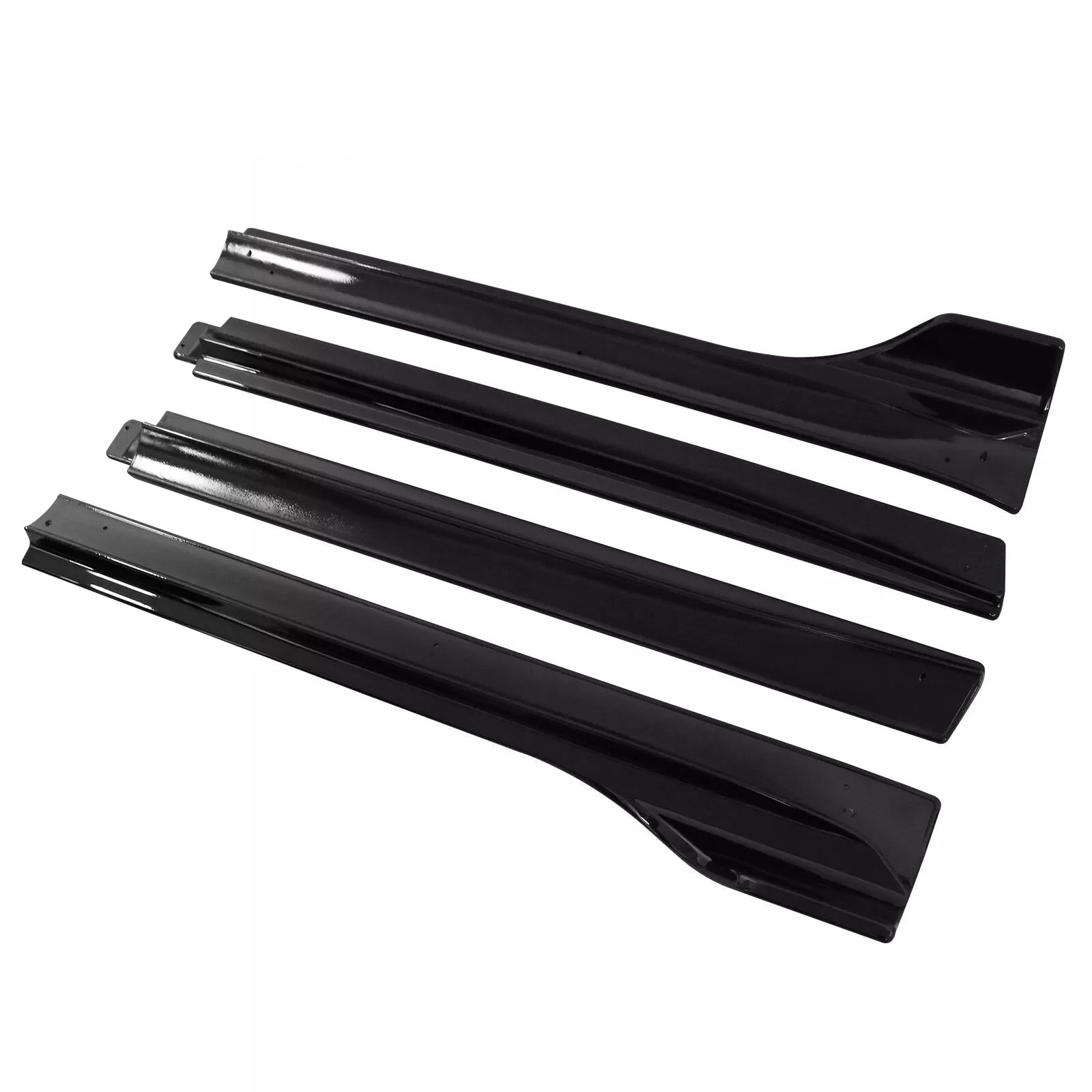 Gloss Black Side Skirts Extension V3  - 20-24 Tesla Model Y