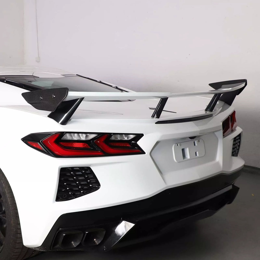 Carbon Fiber Side Spoiler Wing Winglets - 2020-2024 Corvette C8