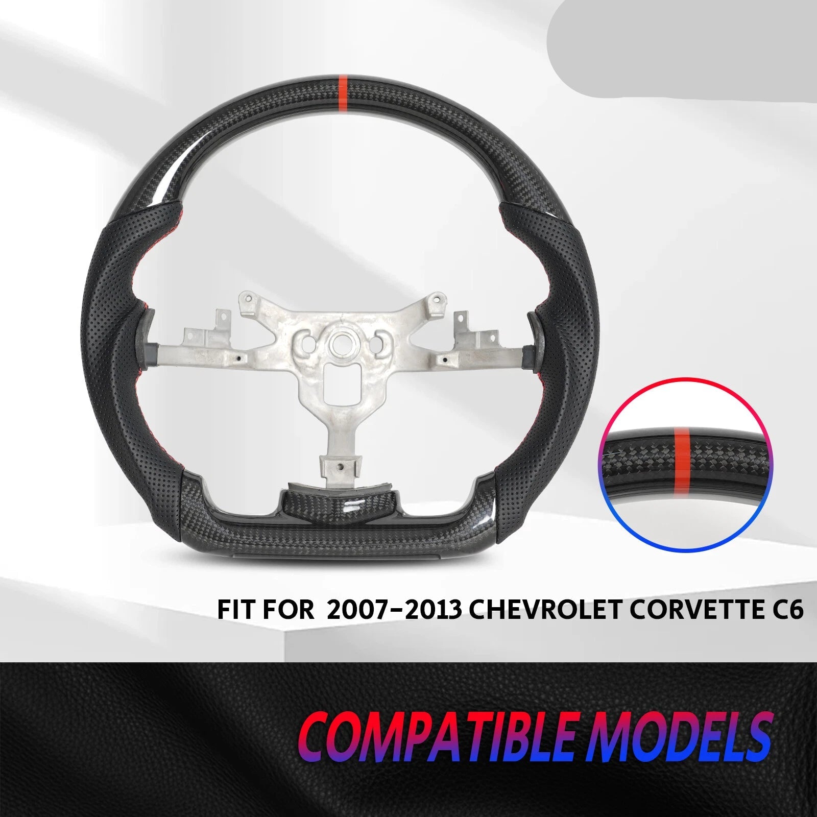 Carbon Fiber Steering Wheel for Chevrolet Corvette C6