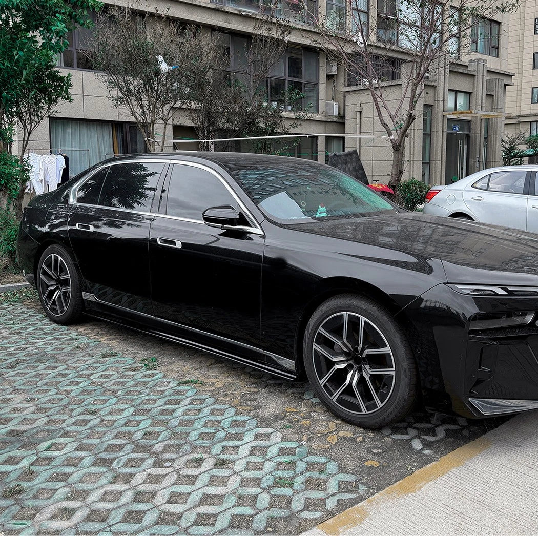 Gloss Black Side Skirt Extension - 2023+ BMW 7-Series G70 G73 M Sport