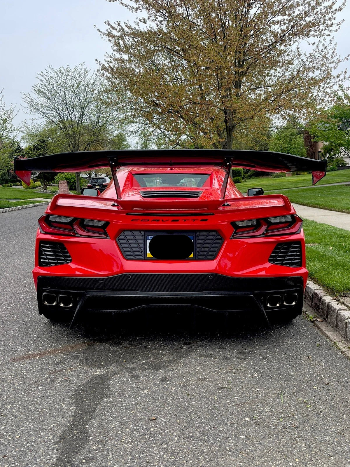 Dry Carbon Fiber Rear Diffuser V3 - Corvette C8