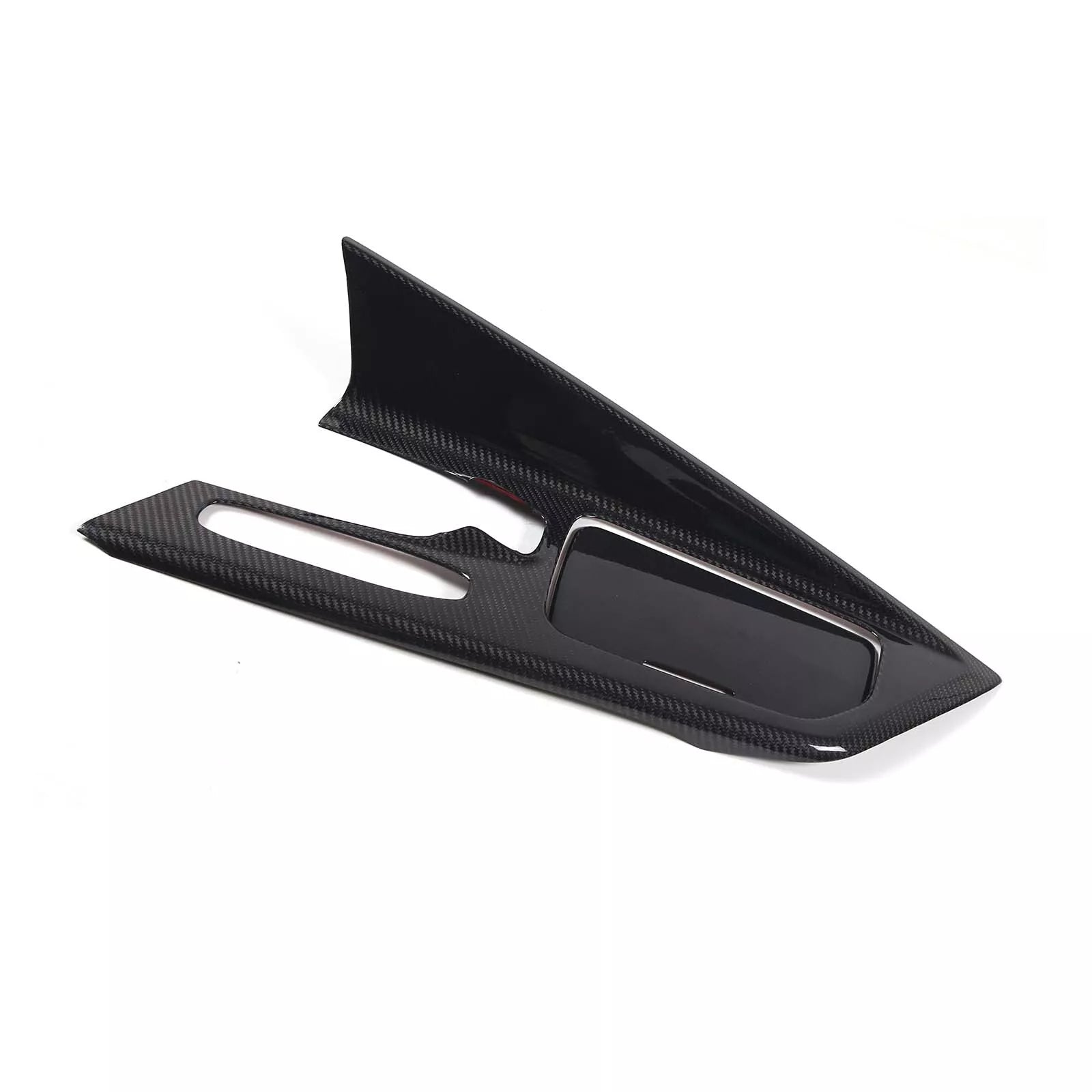 Carbon Fiber Center Console Cover + Cup Holder Lid Cover - Corvette C8