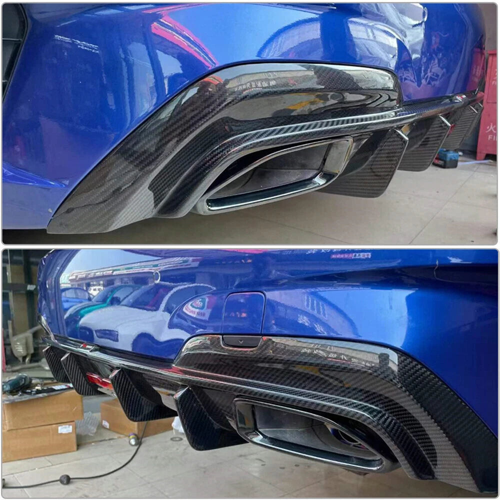 Carbon Fiber Rear Diffuser w/LED for BMW G20 / G28 3 Series