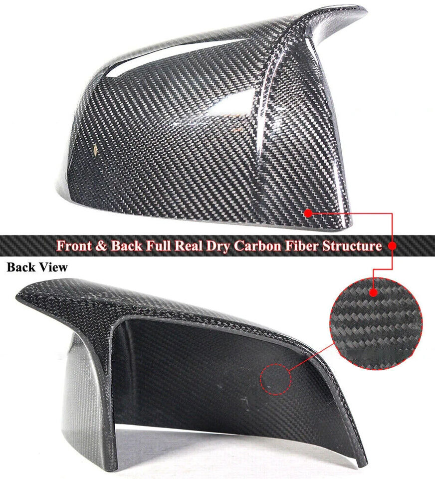 Carbon Fiber M Style Mirror Caps - Tesla Model Y