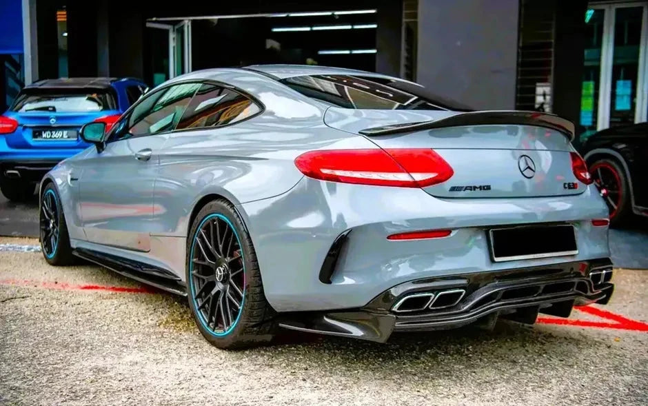 Gloss Black Rear Trunk Spoiler - MERCEDES BENZ C CLASS C205 COUPE