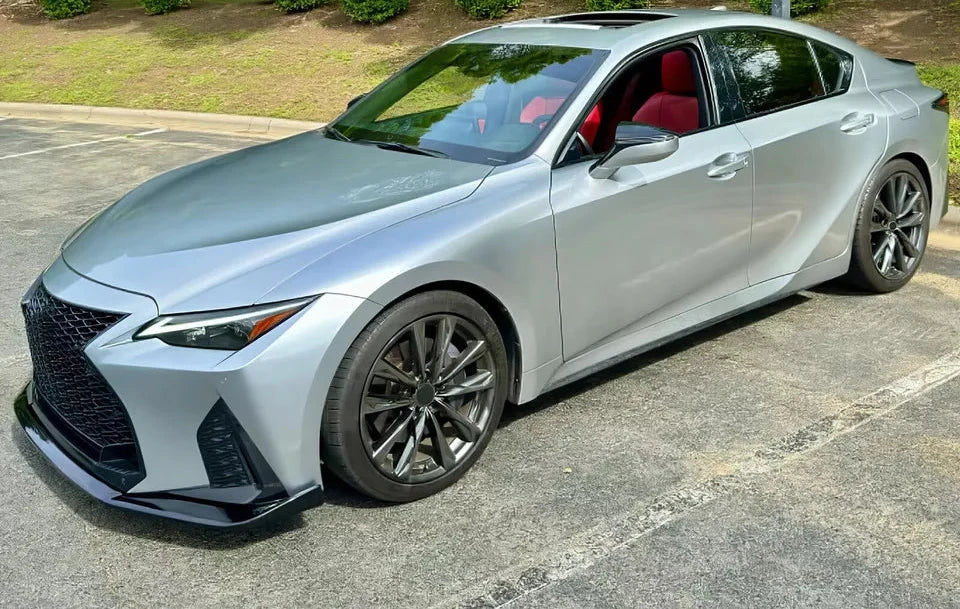 Gloss Black Front Lip V2 -  Lexus IS350 F Sport 2021-2024
