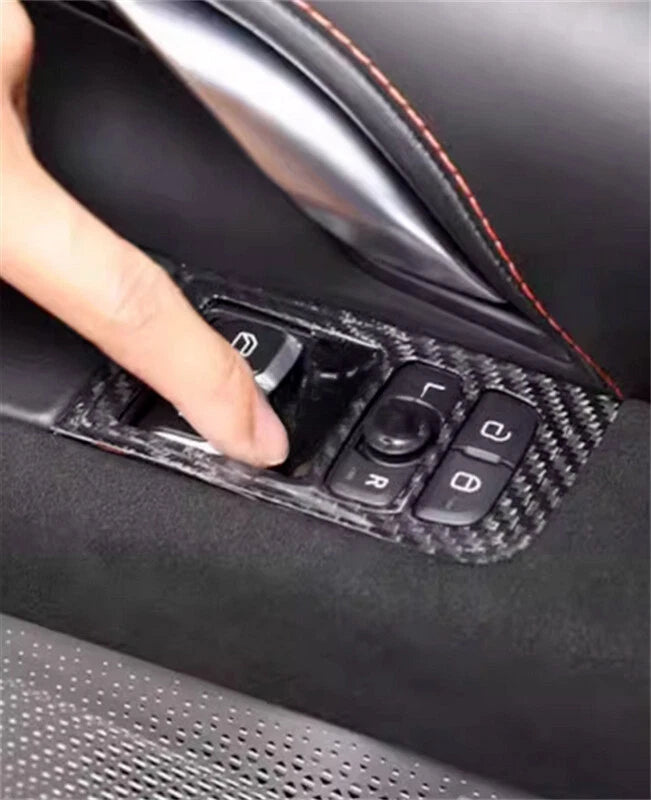 Carbon Fiber Window Lift Panel Switch Cover Trim - Lotus Emira 2021-2024