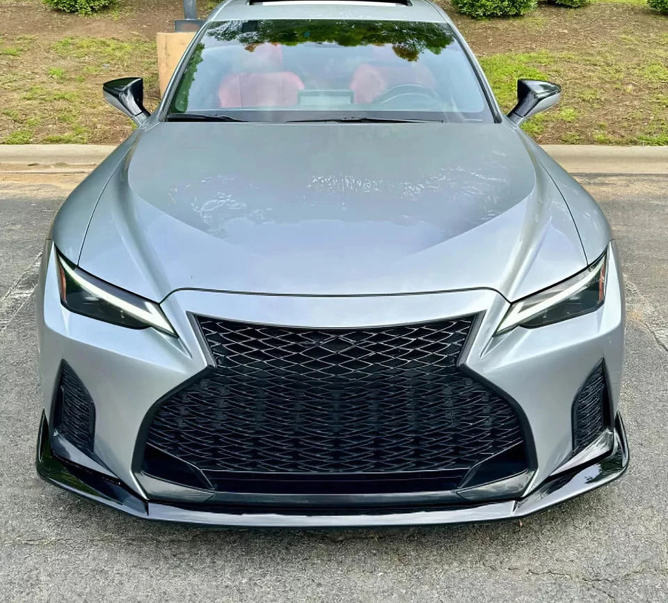 Gloss Black Front Lip V2 -  Lexus IS350 F Sport 2021-2024