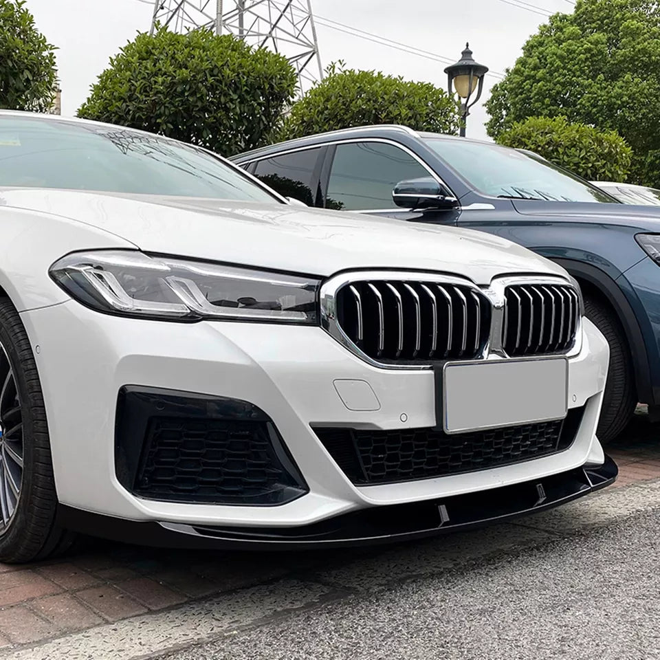V2 Gloss Black Front Lip -  BMW 5 Series G30 M Sport LCI 2021-2023