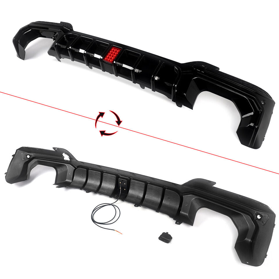 https://www.thecarbonindustries.com › products › gloss-black-front-splitter-lip-rear-diffuser-bmw-x3-g01-x4-g02-lci-m-sport-1

