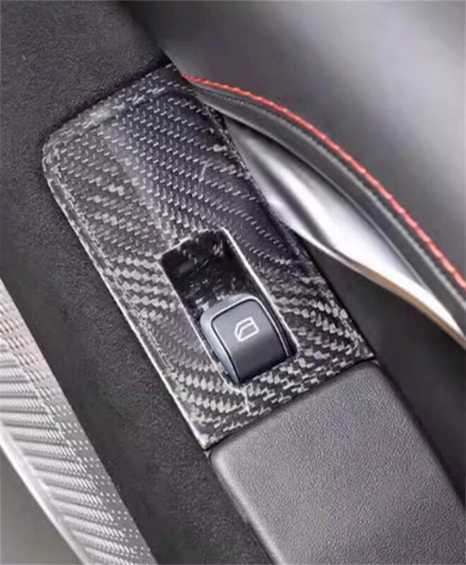 Carbon Fiber Window Lift Panel Switch Cover Trim - Lotus Emira 2021-2024