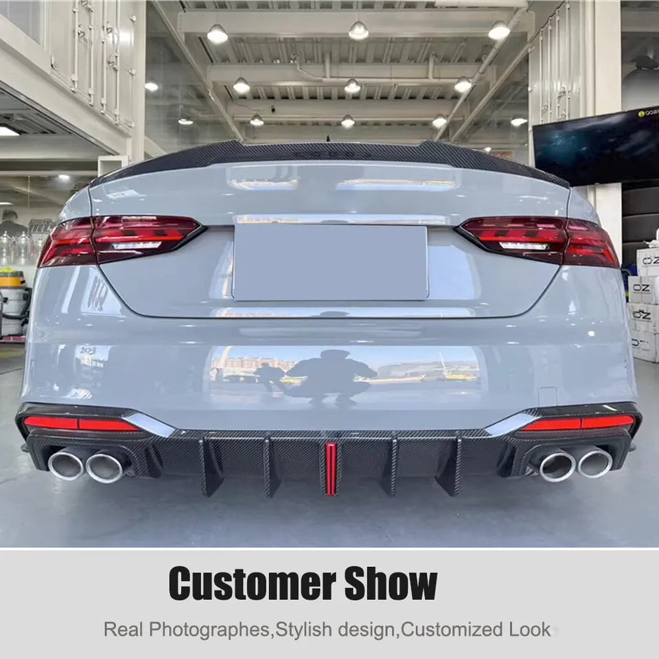 M4 Style Carbon Fiber Trunk Spoiler - Audi RS5 / S5 / A5 B8 &B9