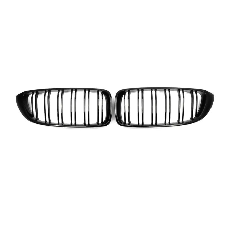 Gloss Black Front Kidney Grilles - 2014-2019 BMW M3/M4 | F80/F82/F83