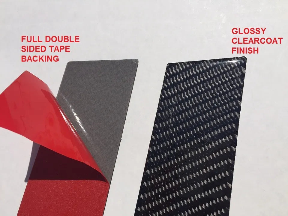 Carbon Fiber Side Pillar Posts Door Trim- Honda Accord Sedan